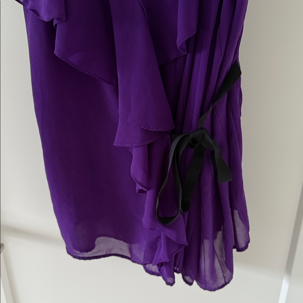 Jessica Simpson Purple Ruffle Top - Picture 3 of 6